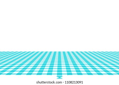 Blue Gingham pattern. Texture from rhombus/squares for - plaid, tablecloths, clothes, shirts, dresses, paper, bedding, blankets, quilts and other textile products. Vector illustration.