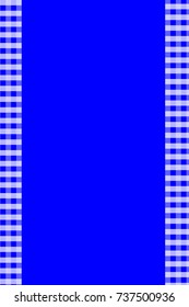 Blue Gingham pattern. Texture from rhombus/squares for - plaid, tablecloths, clothes, shirts, dresses, paper, bedding, blankets, restaurant menu, quilts and other textile products. Vector illustration