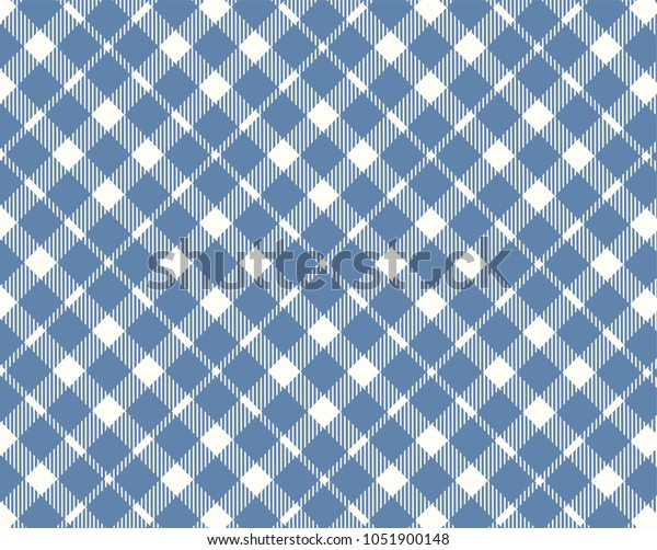 Blaues Gingham Muster Textur Aus Rhombus Quadraten Fur Stock Vektorgrafik Lizenzfrei