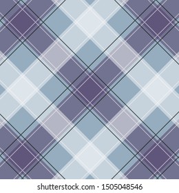 Blue Gingham pattern. Texture from squares for - plaid, tablecloths, clothes, shirts, dresses, paper, bedding, blankets, quilts and other textile products. Vector illustration EPS 10