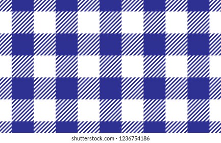 Blue gingham pattern.Tablecloth for plaid and textile articles,vector illustration.EPS-10.