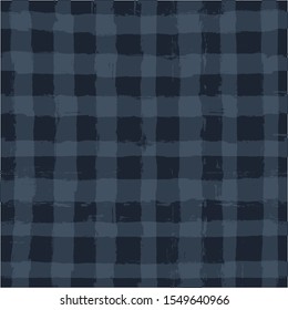 Blue Gingham seamless pattern. tartan texture for textile: shirts, plaid, tablecloths, clothes, male t shirts, bedding, blankets, paper. vector checkered paint brush strokes.