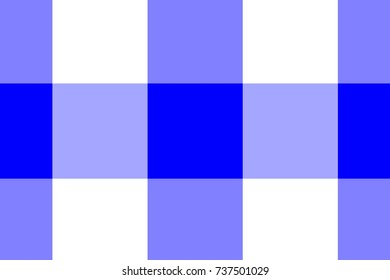 Blue Gingham seamless pattern. Texture from rhombus/squares for - plaid, tablecloths, clothes, shirts, dresses, paper, bedding, blankets, quilts and other textile products. Vector illustration.