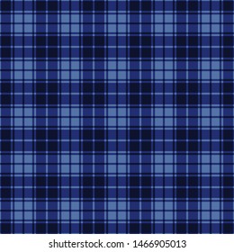 Blue Gingham seamless plaid pattern