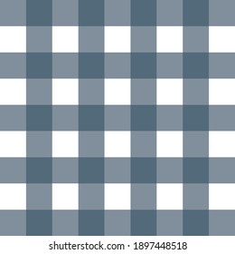 Blue gingham seamless vector pattern