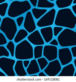 A blue giraffe spotted background. Seamlessly repeatable. Eps 8 Vector.