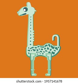 blue giraffe vector illustration design