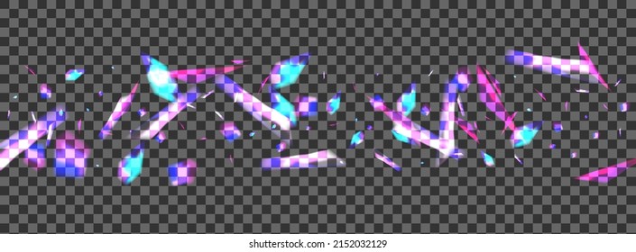 Vector transparente de fondo de cristal azul. Papel tapiz de la celebración de las explosiones. Blur Magic Card. Iluminado multicolor. Plantilla de Bokeh Luster.