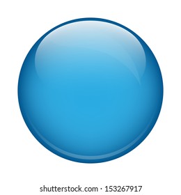 Blue glass sphere