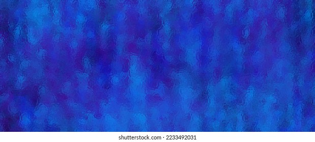 Blue glass vector background for flyers, cards, poster, cover design. Christmas art backdrop. Blurred stained glass window. Merry Christmas! Happy New Year! Winter template for design. Color glass.