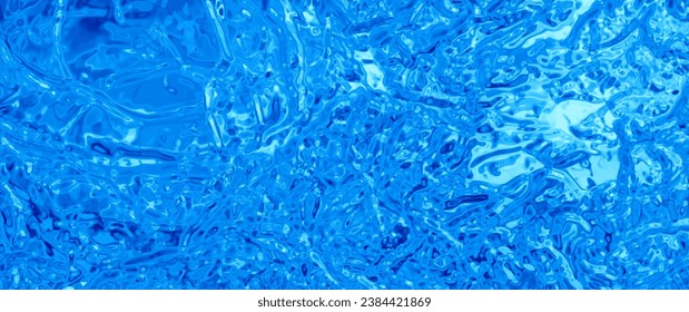 Blue glass vector background for flyers, cards, poster, cover design. Christmas backdrop. Ice. Blurred stained glass window. Merry Christmas! Happy New Year! Winter template for design. Color glass.