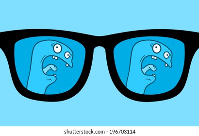 Blue glasses