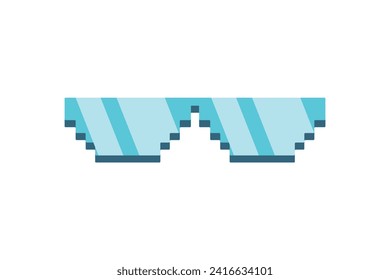 Blue Glasses Decor Sticker Design