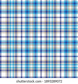 Blue Glen Plaid Patrón sin soldadura adecuado para textiles y gráficos de moda