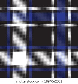 Blue Glen Plaid seamless pattern suitable for fashion textiles and graphics