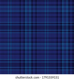Blue Glen Plaid textured seamless pattern suitable for fashion textiles and graphics