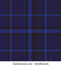 Blue Glen Plaid textured seamless pattern suitable for fashion textiles and graphics