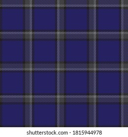 Blue Glen Plaid textured seamless pattern suitable for fashion textiles and graphics