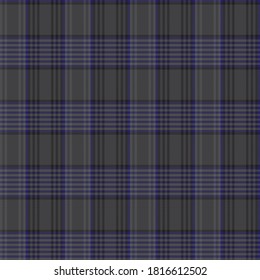 Blue Glen Plaid textured seamless pattern suitable for fashion textiles and graphics