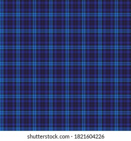 Blue Glen Plaid textured seamless pattern suitable for fashion textiles and graphics