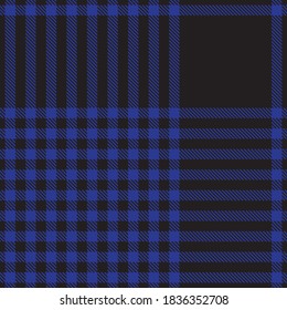 Blue Glen Plaid textured seamless pattern suitable for fashion textiles and graphics