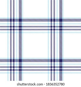 Blue Glen Plaid textured seamless pattern suitable for fashion textiles and graphics