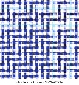 Blue Glen Plaid textured seamless pattern suitable for fashion textiles and graphics