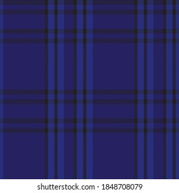 Blue Glen Plaid textured seamless pattern suitable for fashion textiles and graphics