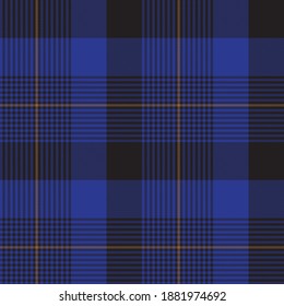 Blue Glen Plaid textured seamless pattern suitable for fashion textiles and graphics