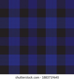 Blue Glen Plaid textured seamless pattern suitable for fashion textiles and graphics