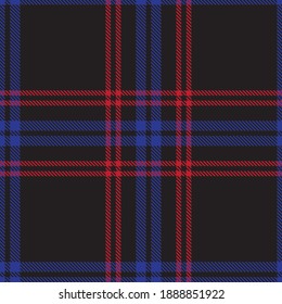 Blue Glen Plaid textured seamless pattern suitable for fashion textiles and graphics