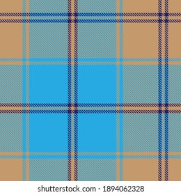 Blue Glen Plaid textured seamless pattern suitable for fashion textiles and graphics