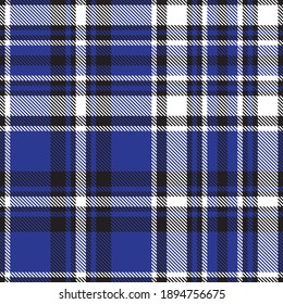 Blue Glen Plaid textured seamless pattern suitable for fashion textiles and graphics