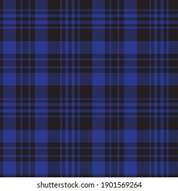 Blue Glen Plaid Patrón sin costura texturizado adecuado para textiles y gráficos de moda