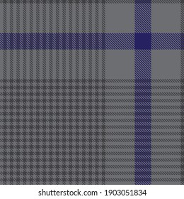 Blue Glen Plaid textured seamless pattern suitable for fashion textiles and graphics