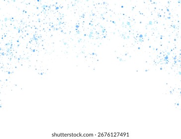 Blauer Glitzer-Konfetti-Hintergrund, festlich glühender Glanz und glänzende Urlaubsdekoration einzeln auf transparentem Hintergrund	
