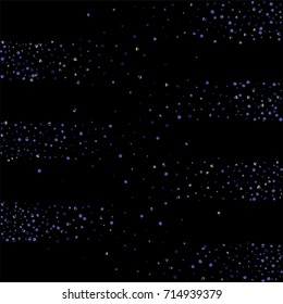 Blue glitter of confetti on a black background. Luxury New Year Background. Blue grainy abstract texture sparkles and shimmers. Element of design. Vector illustration, EPS 10.