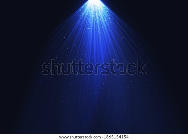 Blue glitter particles background effect.\
Sparkling texture. Star dust sparks in explosion on black\
background. Vector\
Illustration