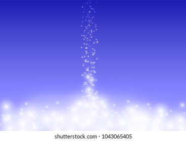 Blue glitter sparkling light bokeh abstract background, Christmas and new year festive vector illustration background