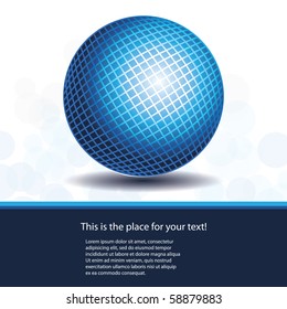 Blue Globe Design Vector