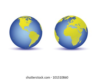 Blue globes