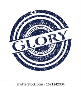 Blue Glory rubber grunge texture seal
