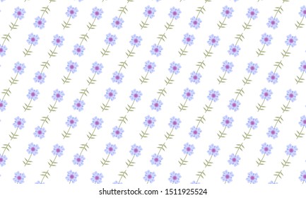 Blue Glory of the Snow Flower Pattern Background