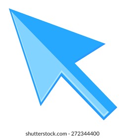Blue Glossy Arrow