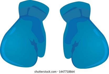Blue glove design of vector.