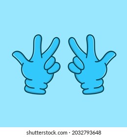 Blue gloves finger isolated vector illustration. medical glove element design. can use for healthy poster, banner, flyer, pamphlet, leaflet, brochure, catalog, web, site, website, presentation design