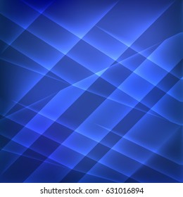 Blue glow geometric abstract background. Vector illustration.