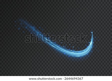 Blue glow mimics conditioner air stream or soft wind. Spiral light lines twist in rotating speed concept. Air texture mimics conditioner or airflow burst.