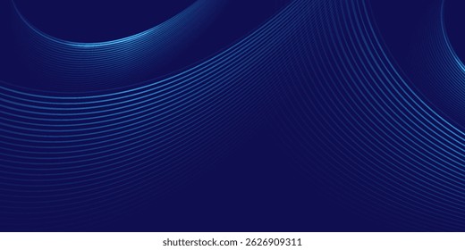 Blue glowing Abstract background. Modern trendy design in Vector Illustration