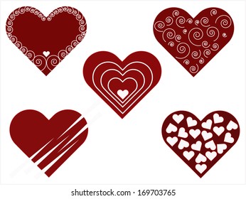 blue glowing abstract light background with hearts
